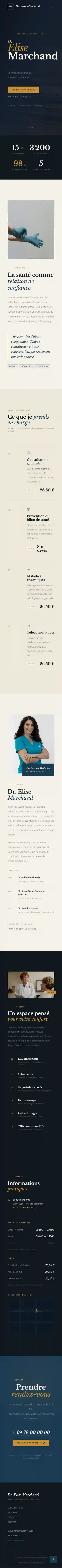 Site internet Cabinet Médical - version mobile